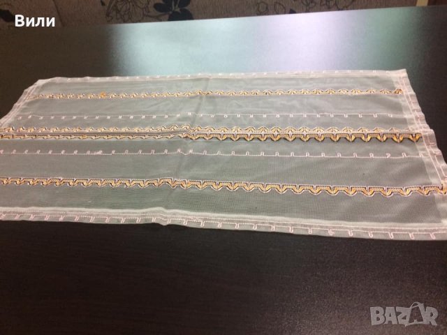 Покривка за маса - Тишлайфер на тюл с копринени конци, снимка 4 - Декорация за дома - 38496104