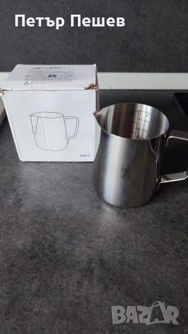 Каничка за затопляне на мляко 350мл. stainless steel milk jug