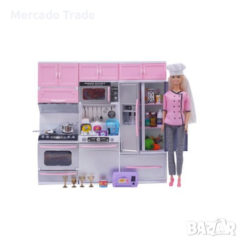Кукла готвач Mercado Trade, Бети с кухня и аксесоари, снимка 1 - Кукли - 43119465