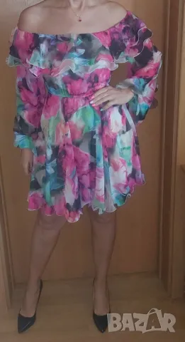 Рокля от шифон Fervente , снимка 7 - Рокли - 50026054