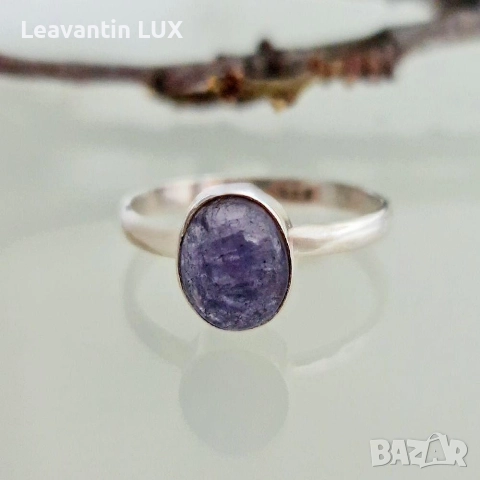 Сребърен комплект с Танзанит , снимка 4 - Бижутерийни комплекти - 52844154