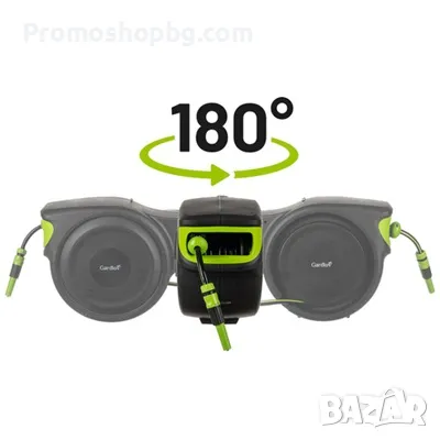 Автоматична макара за маркуч Gardlov +25 м. маркуч, с възможност за монтаж на стена, въртене на 180°, снимка 4 - Градинска техника - 50046813