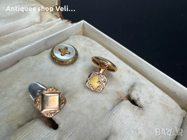 Позлатени бутонели №6897 , снимка 4 - Антикварни и старинни предмети - 50348036