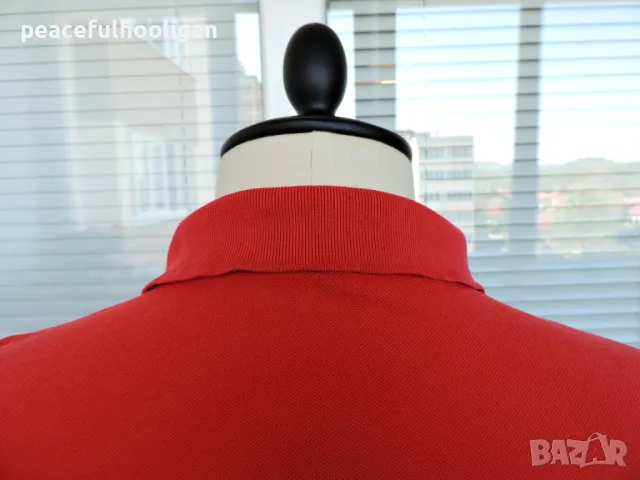 Gant Mens Red Short Sleeve Cotton Pique Casual Polo Cotton T-Shirt Size XL, снимка 10 - Тениски - 50326635