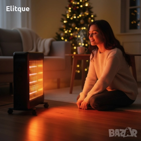 Кварцова печка 2200W с 4 тръби – бързо отопление и нисък разход, снимка 6 - Друга електроника - 52465264