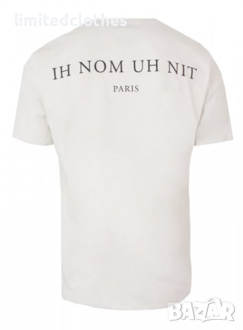 IH NOM UH NIT White Mask Logo Print Мъжка Тениска size M (S) , XL (L) и XXL (XL), снимка 2 - Тениски - 37813880