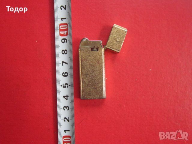 Позлатена запалка Слим