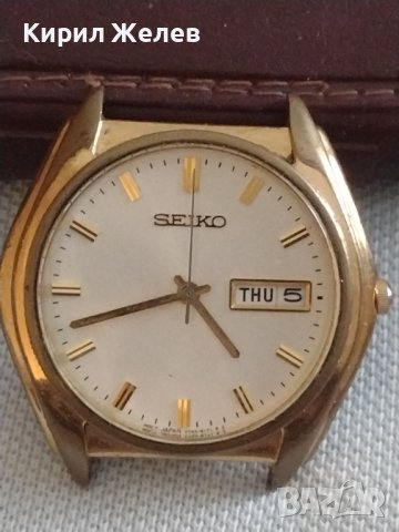 Класически модел мъжки часовник SEIKO JAPAN MOVT Стил и лукс 37177