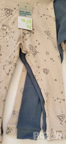 Клинчета 2бр рипс и 98см 2/3год, снимка 2 - Панталони и долнища за бебе - 38935458