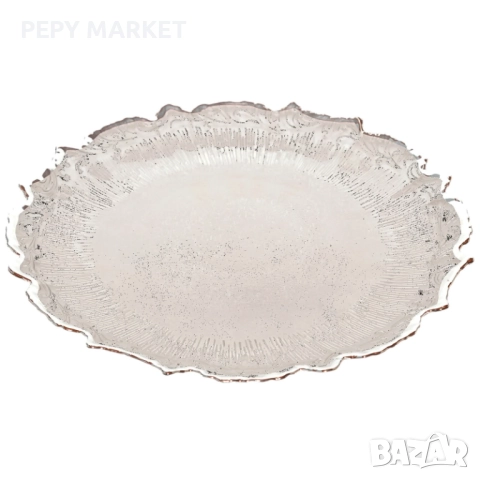 Чиния флорален мотив Чиния в стилен дизайн с флорален мотив. Чудесно допълнение към Вашата трапеза. , снимка 1