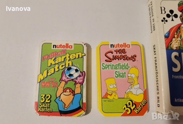 Мини карти за белот Nutella, снимка 2 - Карти за игра - 53560980