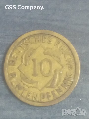 10 райхпфенинга(1924), снимка 1 - Нумизматика и бонистика - 38377654