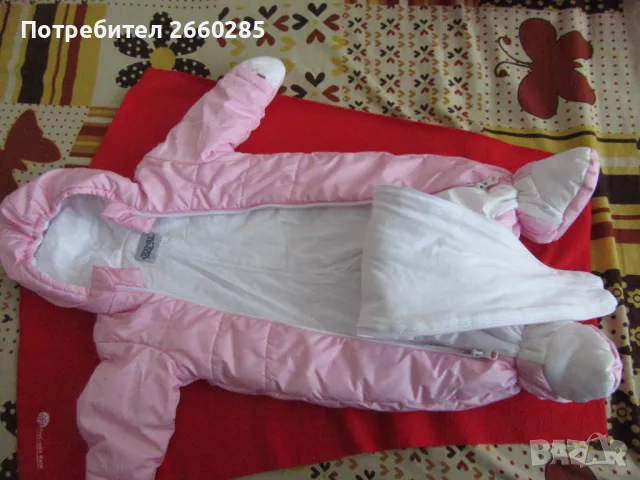 ШУШЛЯКОВО ЗИМНО ГАЩИРИЗОНЧЕ -размер 68, снимка 3 - Бебешки гащеризони - 49207589