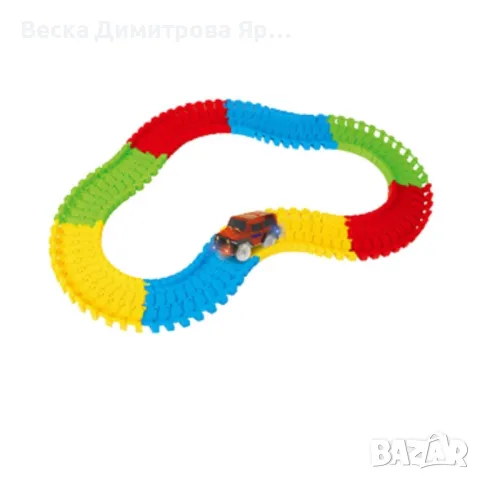 Писта с количка и светлини, снимка 2 - Коли, камиони, мотори, писти - 48949722