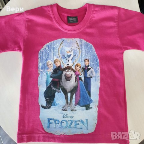 Нова детска тениска с трансферен печат Замръзналото кралство, FROZEN, снимка 5 - Детски тениски и потници - 28474786