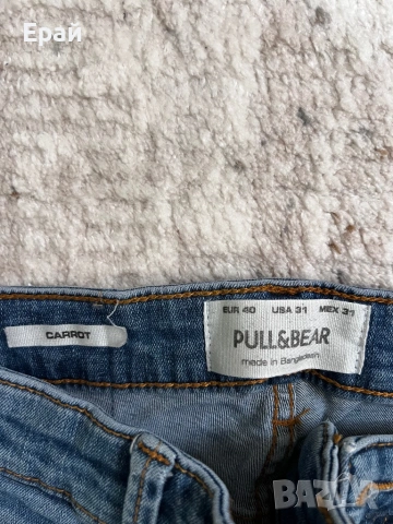 Сини дънки PULL&BEAR, снимка 3 - Дънки - 53392272