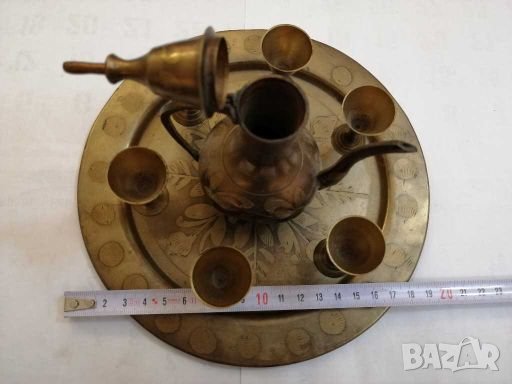 Месингов сервиз. , снимка 4 - Антикварни и старинни предмети - 27691647