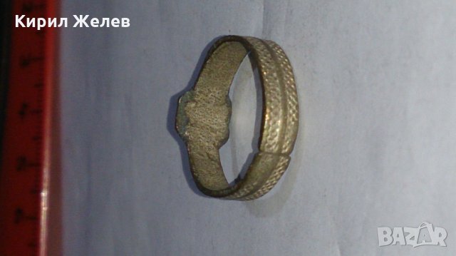 Стар пръстен уникат сачан с Буква Е - 59641, снимка 7 - Антикварни и старинни предмети - 29013321