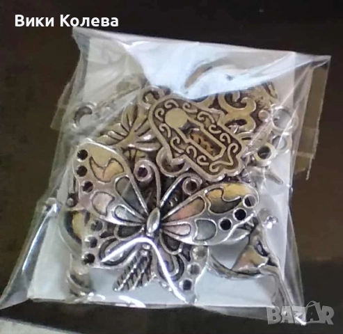 Комплект метални висулки за бижута / хоби / декорации, снимка 2 - Арт сувенири - 51953107