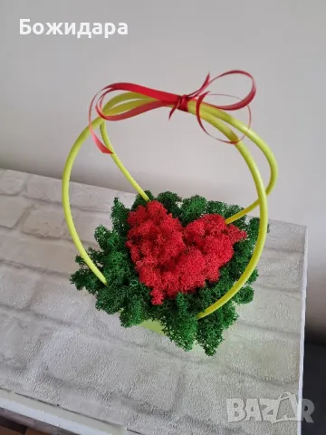 Кошнички със скандинавски мъх, снимка 4 - Декорация за дома - 49479525