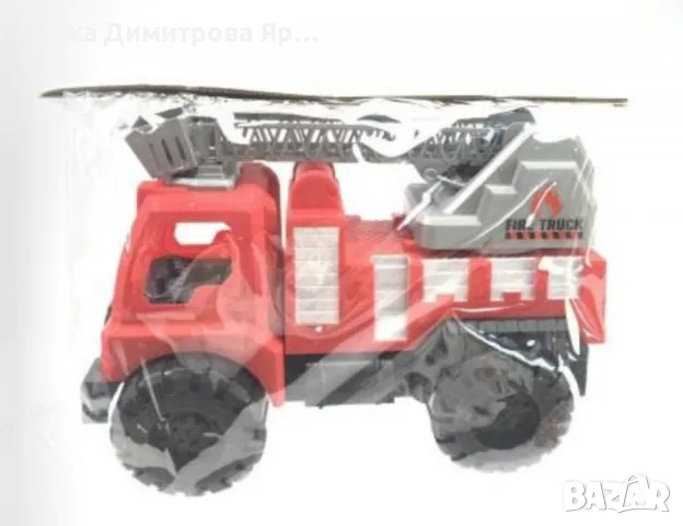 Детска пожарна кола със стълба, снимка 3 - Коли, камиони, мотори, писти - 48031071