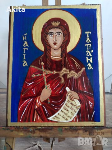 Икона на света Татяна, снимка 8 - Икони - 39232423