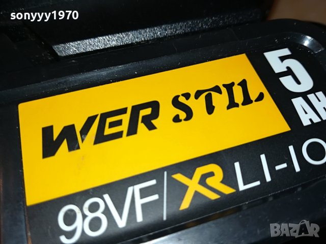 WER STIL LI-ION CHARGER+BATTERY PACK 2701231233, снимка 4 - Винтоверти - 39453448