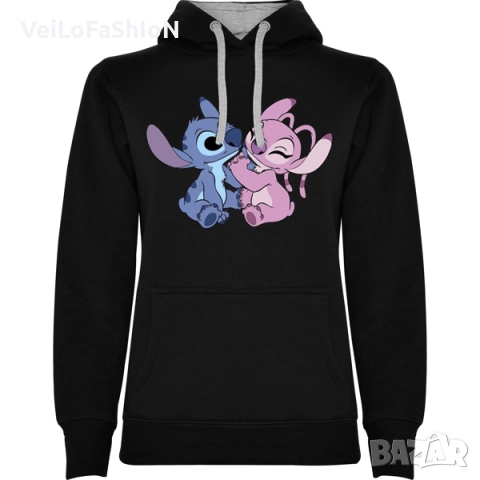 Нов дамски суичър със Стич (Stitch & Angel), снимка 2 - Суичъри - 47062633