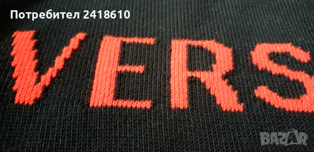 Versace  Cotton Knit Mens Size 50 /  L ОРИГИНАЛ! Мъжки Памучен Пуловер!, снимка 4 - Пуловери - 52577287