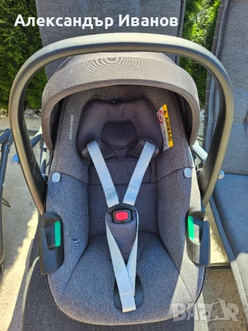 Бебешки кош Maxi-Cosi - Pebble 360, i-Size, 40-87 cm, Essential Graphite, снимка 1