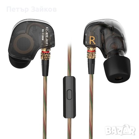 Аудио слушалки in-ear Knowledge Zenith KZ ATE с Микрофон, снимка 6 - Слушалки и портативни колонки - 42938449