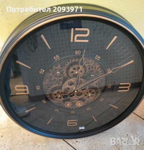 стенен часовник с движещ се механизъм, снимка 2 - Други стоки за дома - 53355987