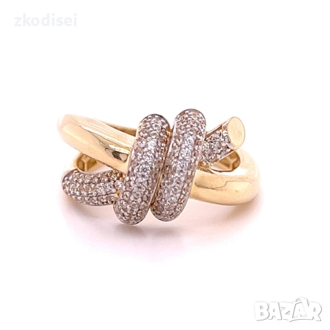 Златен дамски пръстен Tiffany 4,04гр. размер:57 14кр. проба:585 модел:36266-6