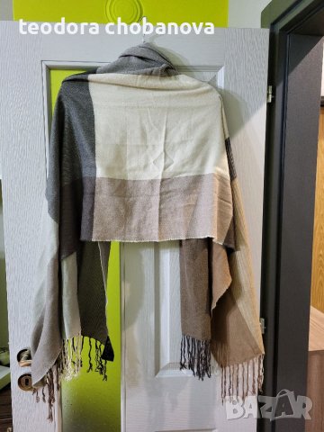 Пончо и шал, снимка 6 - Шалове - 39424286