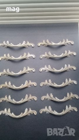 Старинни френски месингови дръжки и орнаменти,стил Луи XV., снимка 9 - Антикварни и старинни предмети - 37392117