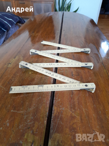 Стар дърводелски метър Howal #2, снимка 4 - Други ценни предмети - 36571198