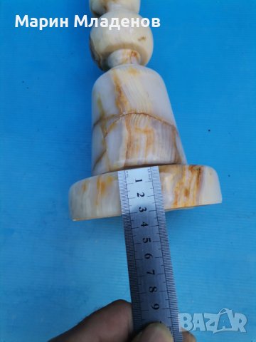 Мраморна лампа - стара, снимка 6 - Антикварни и старинни предмети - 37188959