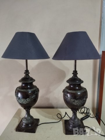 Две бароково настолни лампи-комплект, снимка 1 - Настолни лампи - 43211321