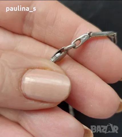 Два броя / Сребърно колие с камъни / проба 925 Italy , снимка 12 - Колиета, медальони, синджири - 49312478