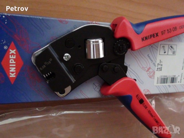 KNIPEX 97 53 08 - ТОП Profi Кримпклещи 0,08-10mm² !!!ORIGINAL KNIPEX - MADE IN GERMANY!!!, снимка 3 - Клещи - 26529184