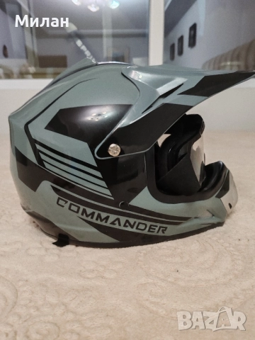 Каска за велосипед, мото,атв,тротинетка Commander, снимка 4 - Аксесоари за велосипеди - 52410367