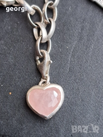 сребърна гривна Thomas sabo Charm club със 7 талисманчета , снимка 11 - Гривни - 52591368