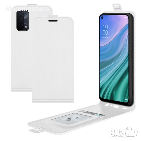 Oppo A54 5G/A93 5G/A74 5G/OnePlus Nord N200 5G Flip3 Кожен Калъф и Протектор, снимка 3 - Калъфи, кейсове - 52977712