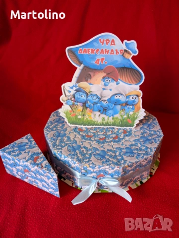 Картонена торта Стич, снимка 13 - Други - 53134766