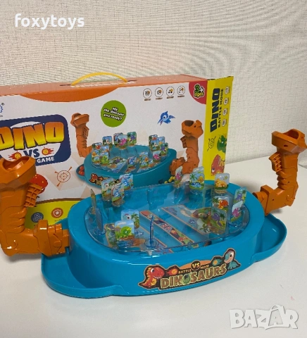 Битка Динозаври, събори мишените, топчета