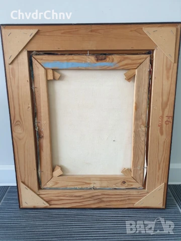 57х49см/абстрактна картина масло върху платно/дървена рамка, снимка 8 - Картини - 50977493