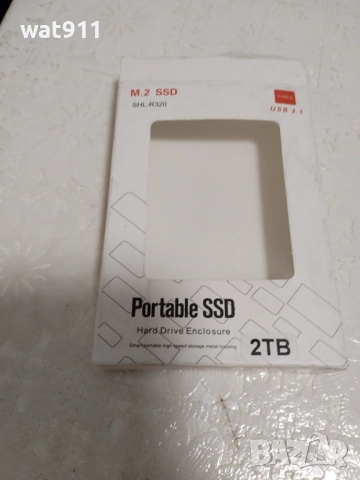 Преносим M.2 SSD SHL-R320 USB 3.1 2tb, снимка 2 - Друга електроника - 53082156