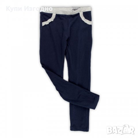 Памучно клинче за дете бебе момиче 2-3г 8-9г тъмно син клин, снимка 2 - Детски клинове - 28629206