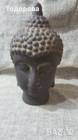 Ефектна керамична реплика на будистко божество, снимка 2 - Антикварни и старинни предмети - 27959923