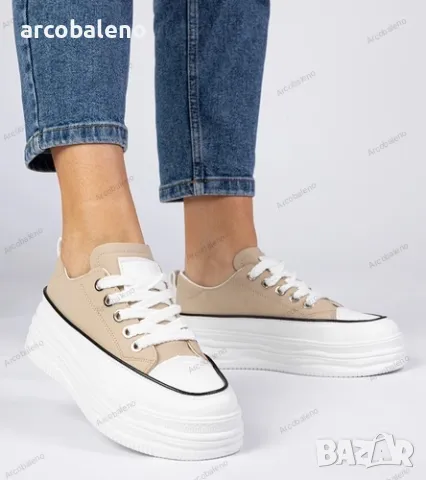 Дамски маратонки с висока подметка Selina, 4цвята , снимка 7 - Маратонки - 49425222